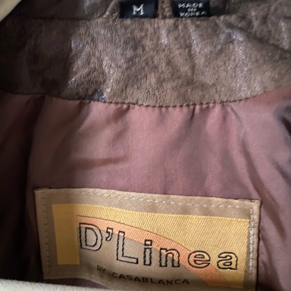 Vintage 80s womens brown soft suede leather cropped biker jacket - Picture 3 of 7